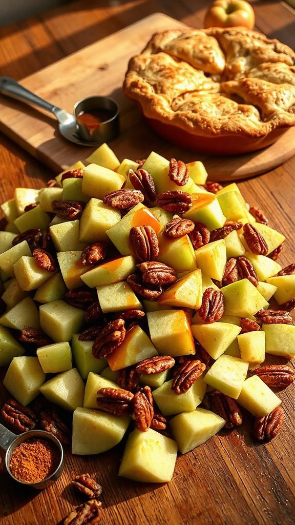 maple pecan apple pie