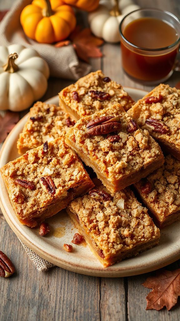 maple pecan dessert bars
