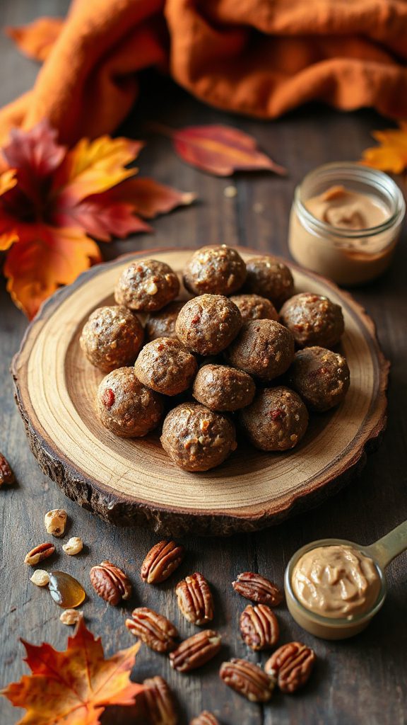 maple pecan energy bites