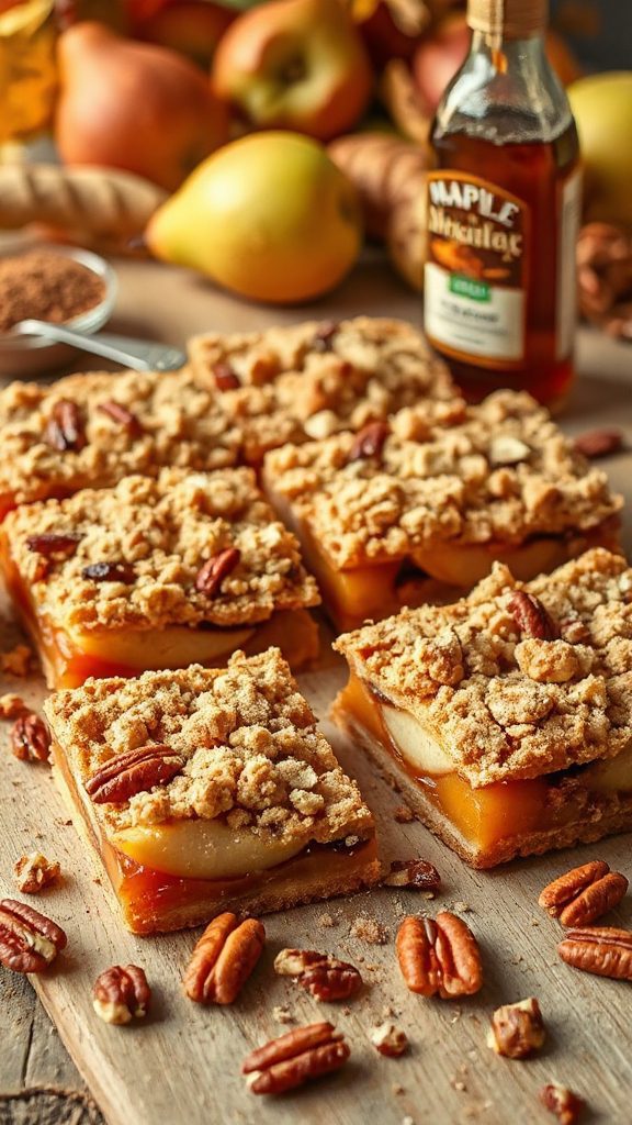 maple pecan fruit crumble