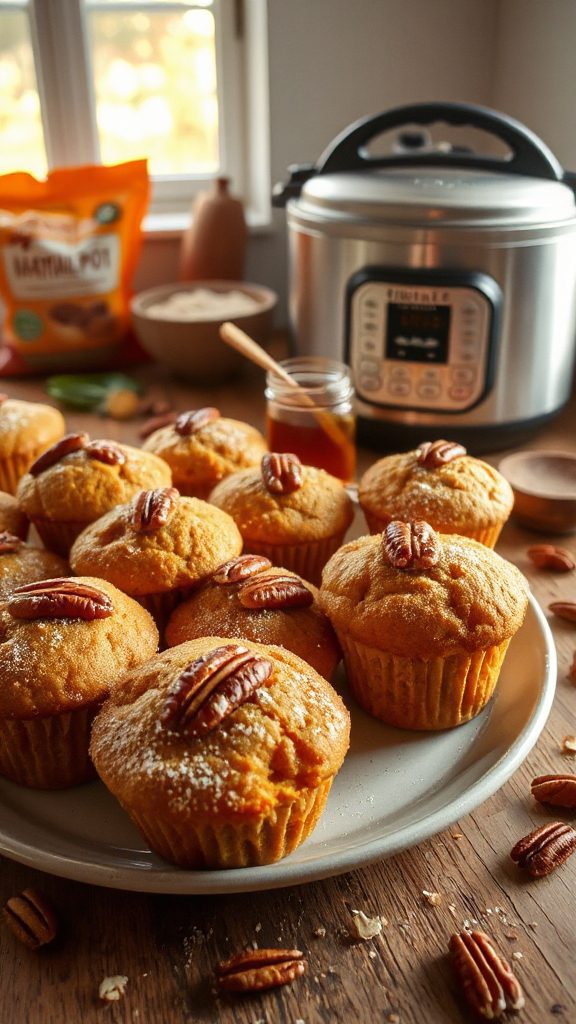 maple pecan pumpkin muffins