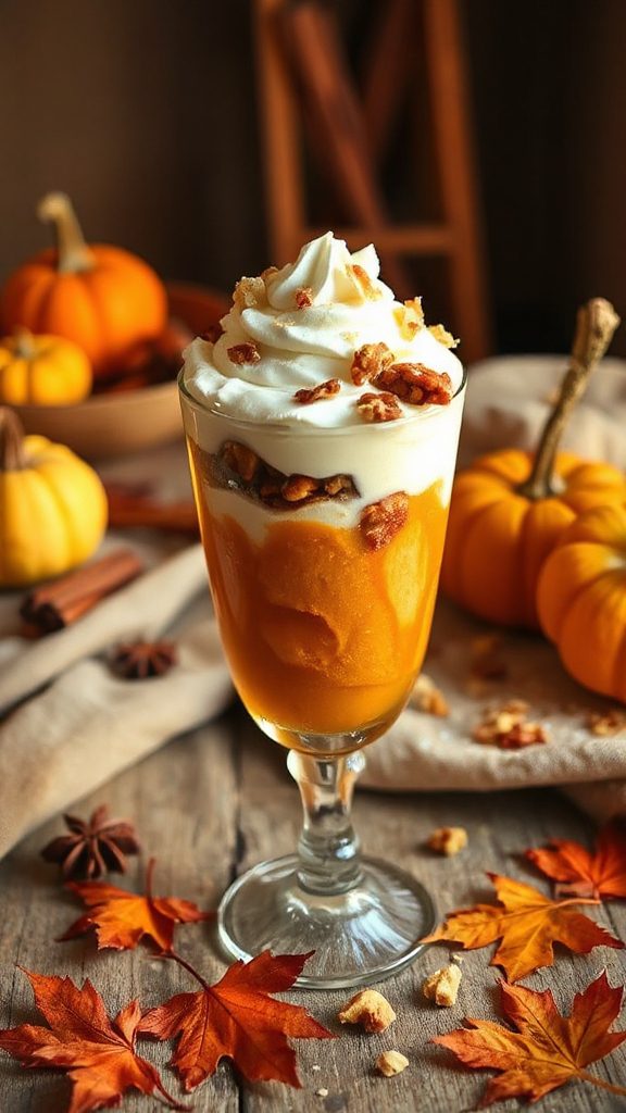 maple pumpkin coconut parfait