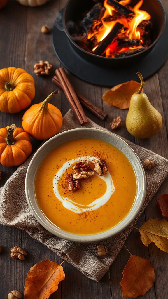 maple pumpkin pear soup