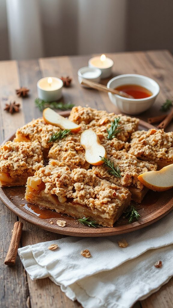 maple syrup apple pear crumble