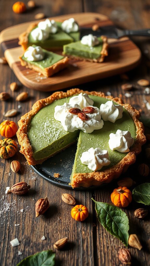 matcha coconut cream pie