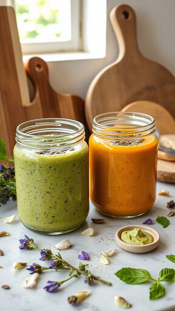 matcha wasabi pumpkin pudding