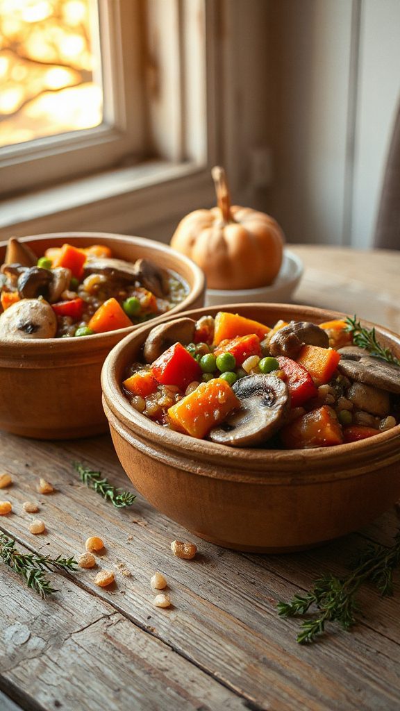 mediterranean mushroom barley stew