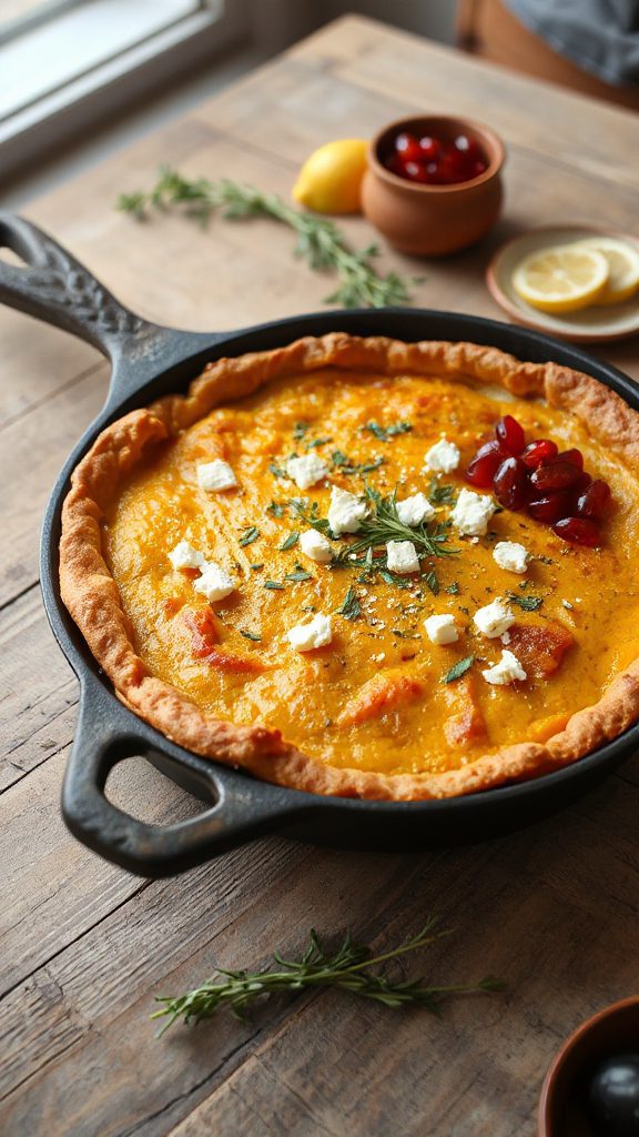 mediterranean pumpkin lentil pie