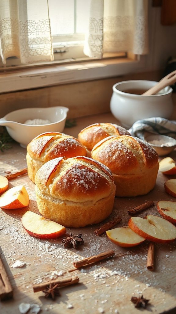mini apple pie loaves