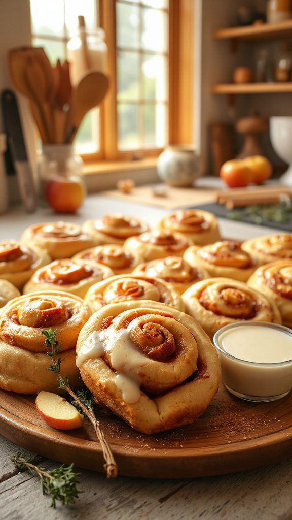mini apple pie rolls