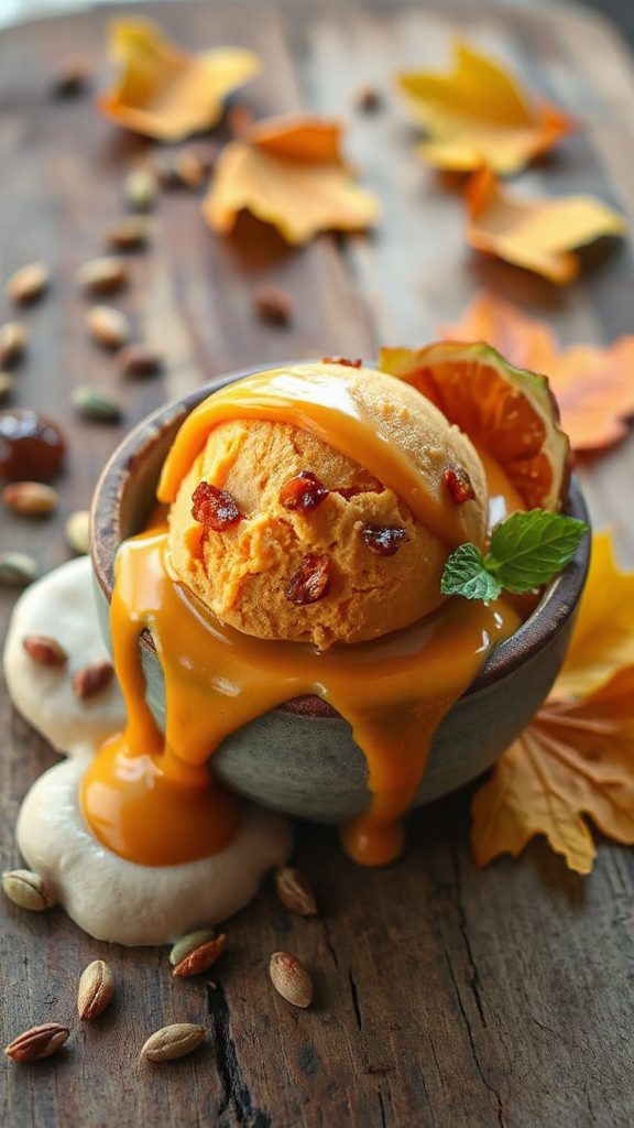 miso ginger pumpkin ice cream
