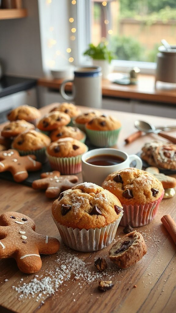 mocha chocolate chip muffins