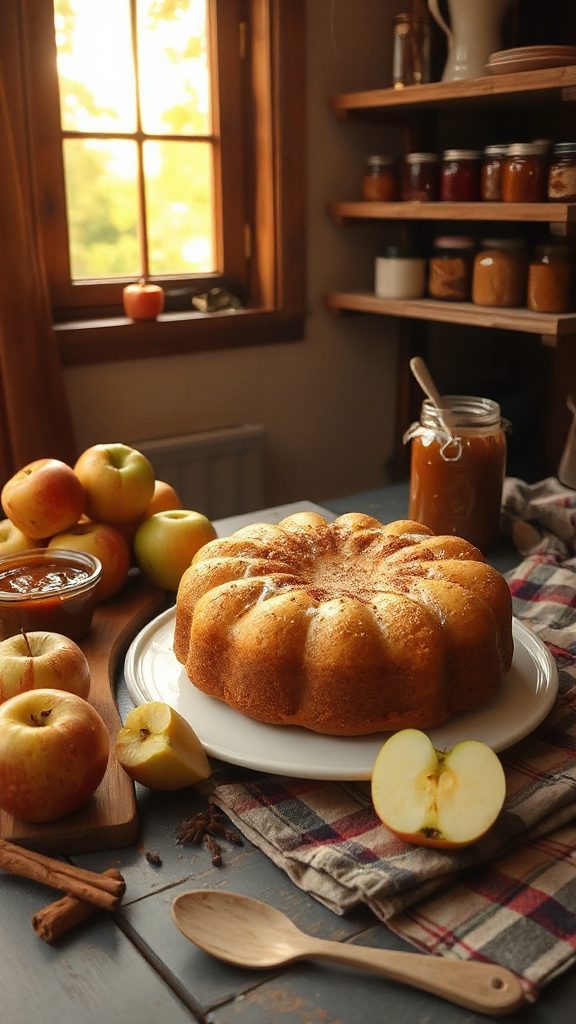 moist apple butter cake