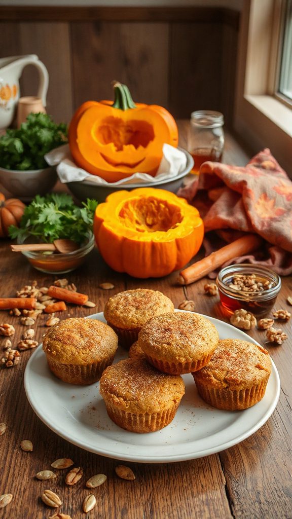 moist pumpkin carrot muffins