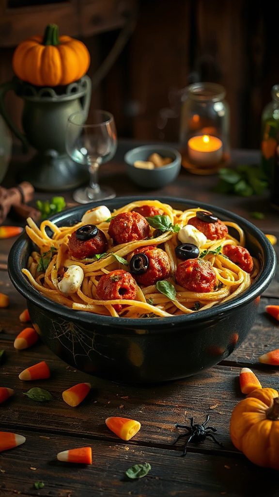 monster eyeball pasta recipe