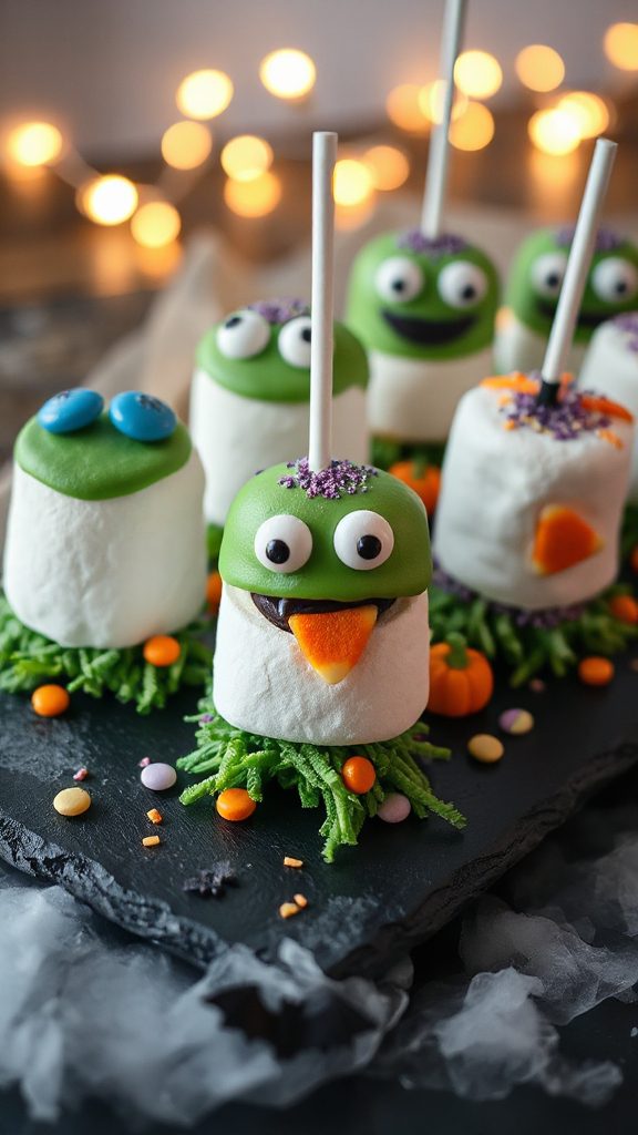 monster marshmallow halloween treats