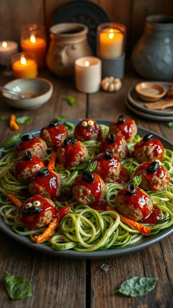 monster meatballs with zucchini