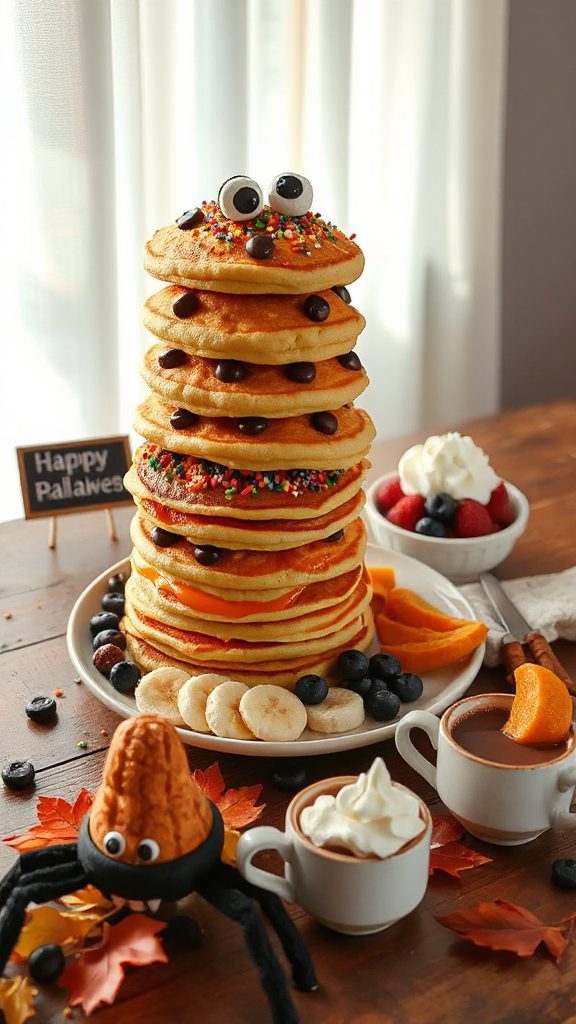 monster pancakes for halloween