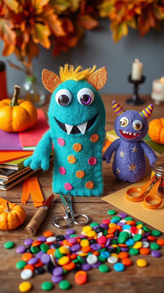 monster themed bookmarks craft
