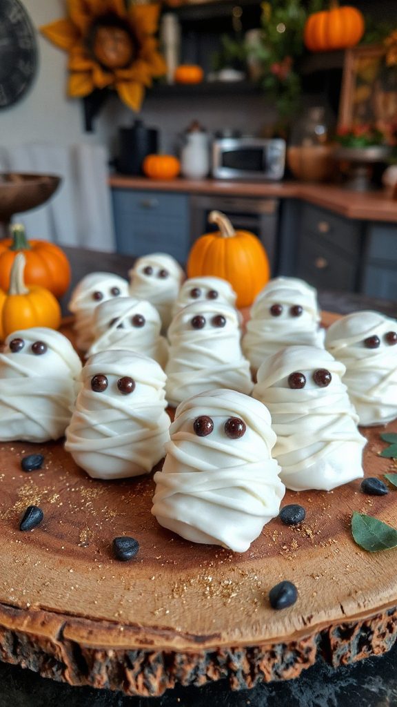mummy marshmallow halloween treats