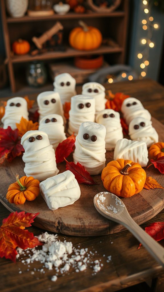 mummy marshmallow halloween treats