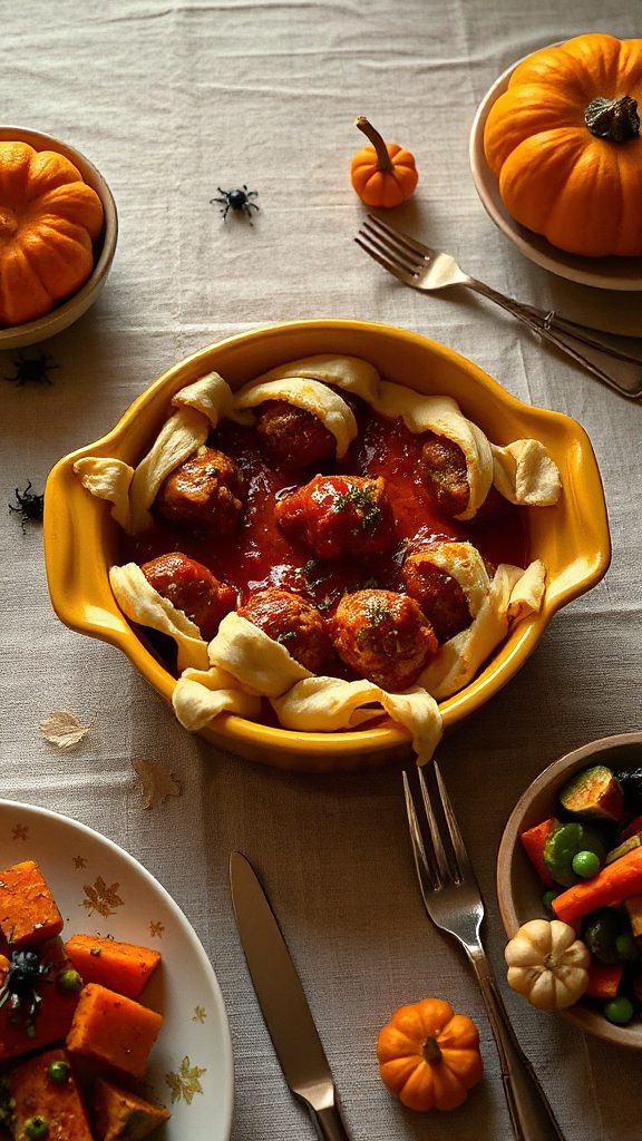 mummy meatball casserole delight