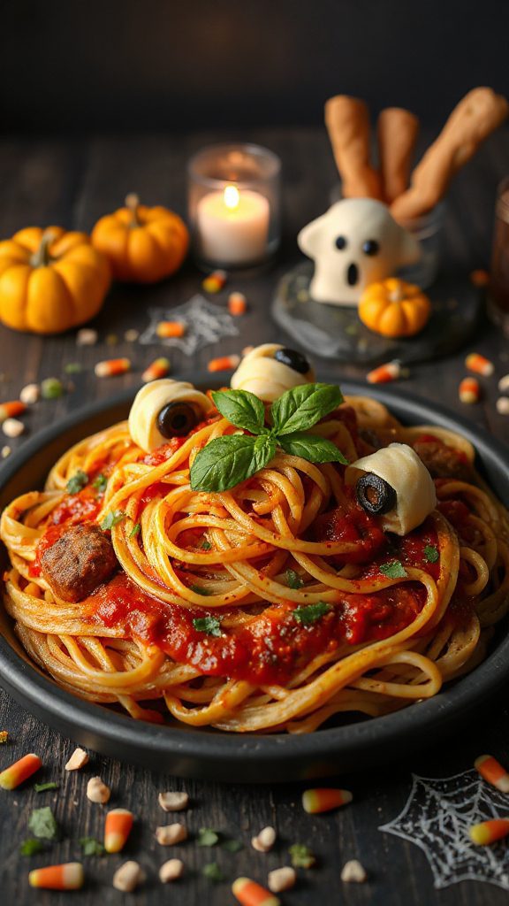 mummy meatball spaghetti recipe