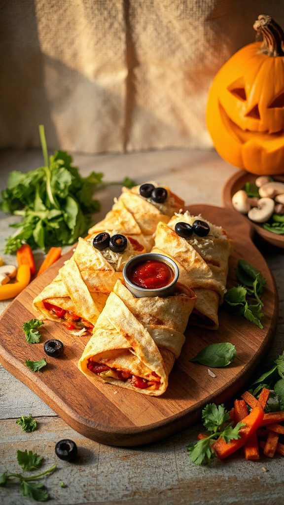 mummy pizza wraps recipe