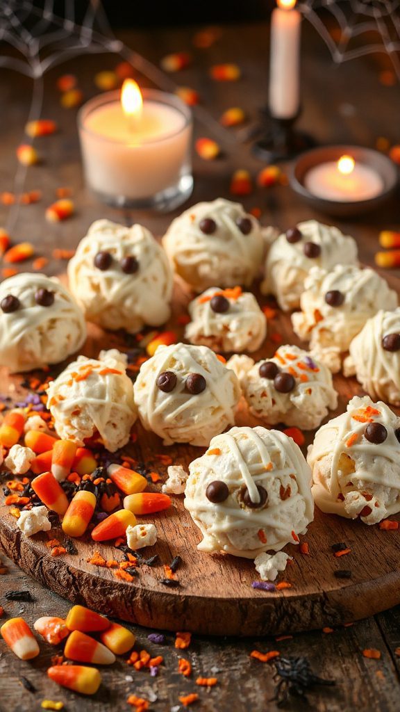 mummy popcorn balls recipe