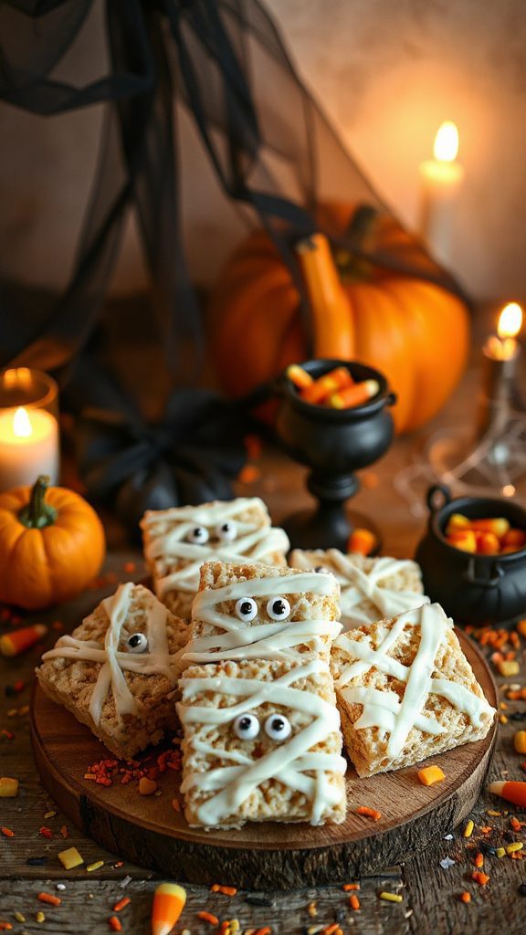 mummy rice krispies treats