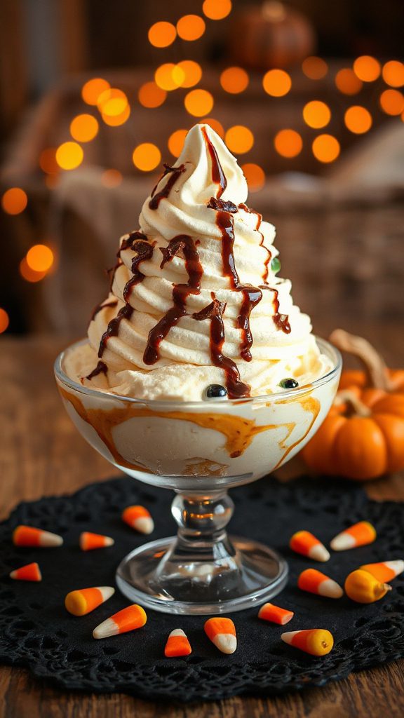 mummy wrapped vanilla sundae