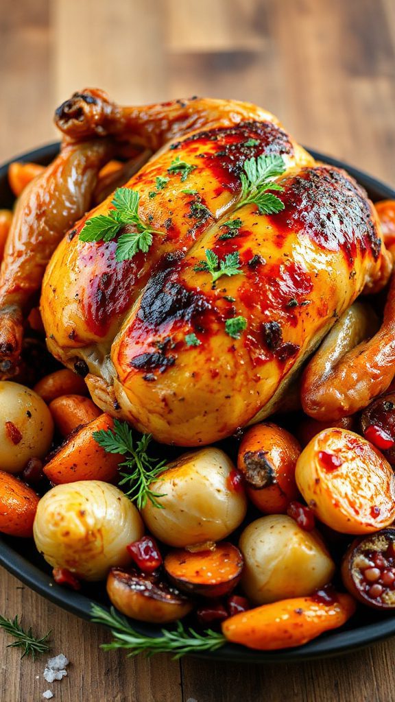 mustard herb roasted chicken recipe