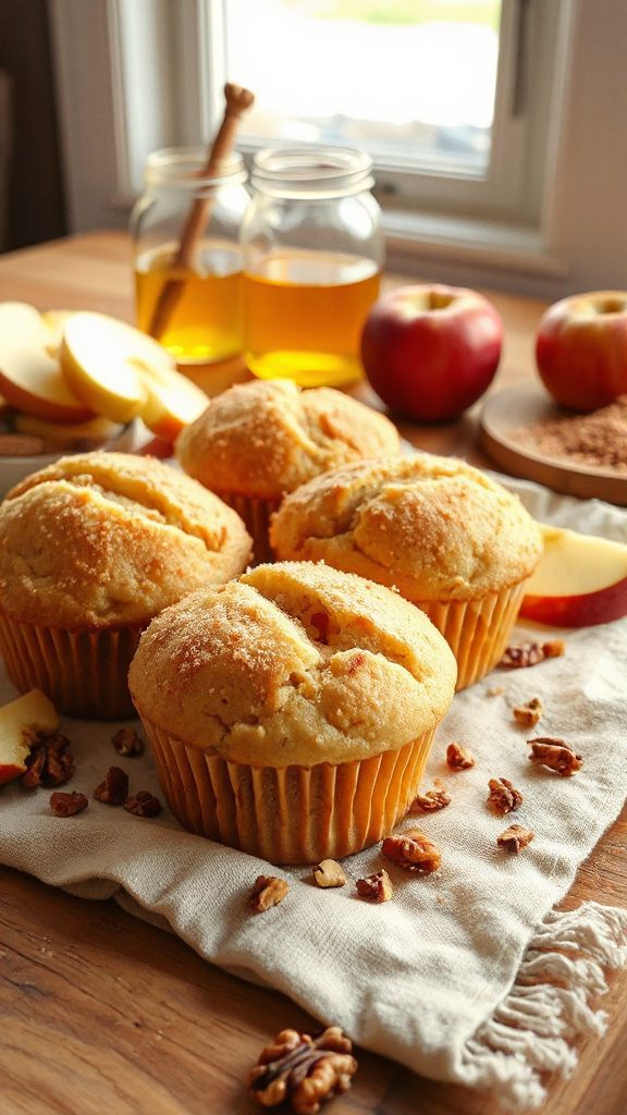 no bake apple cinnamon muffins