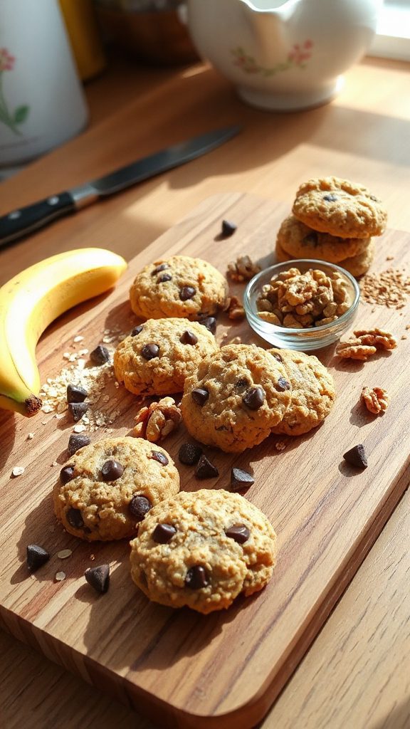 no bake banana oatmeal cookies