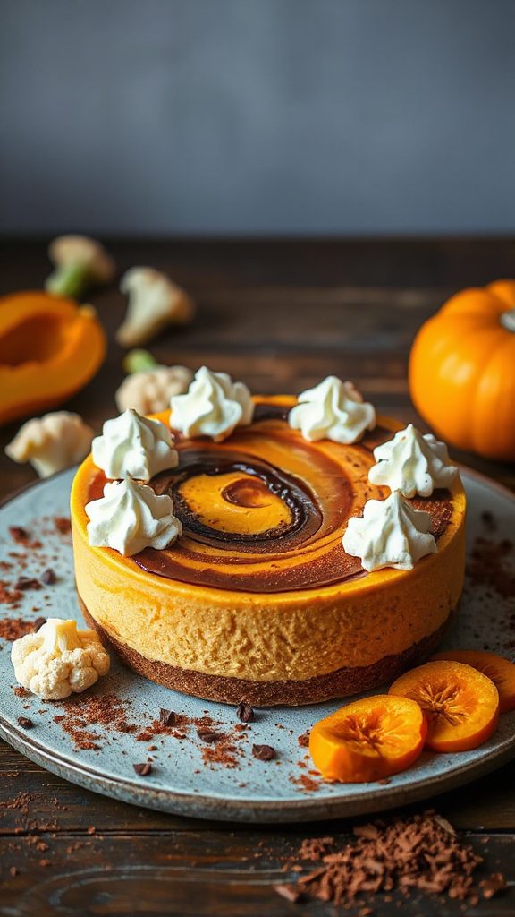 no bake cauliflower cheesecake delight