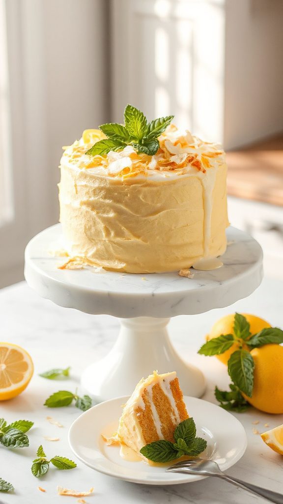 no bake lemon coconut dessert