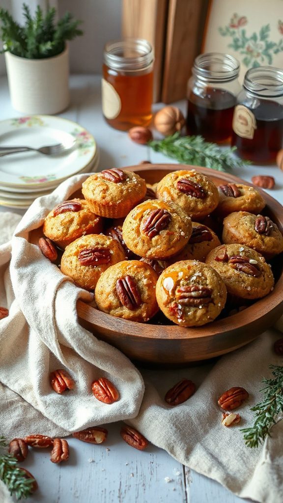 no bake maple pecan muffins