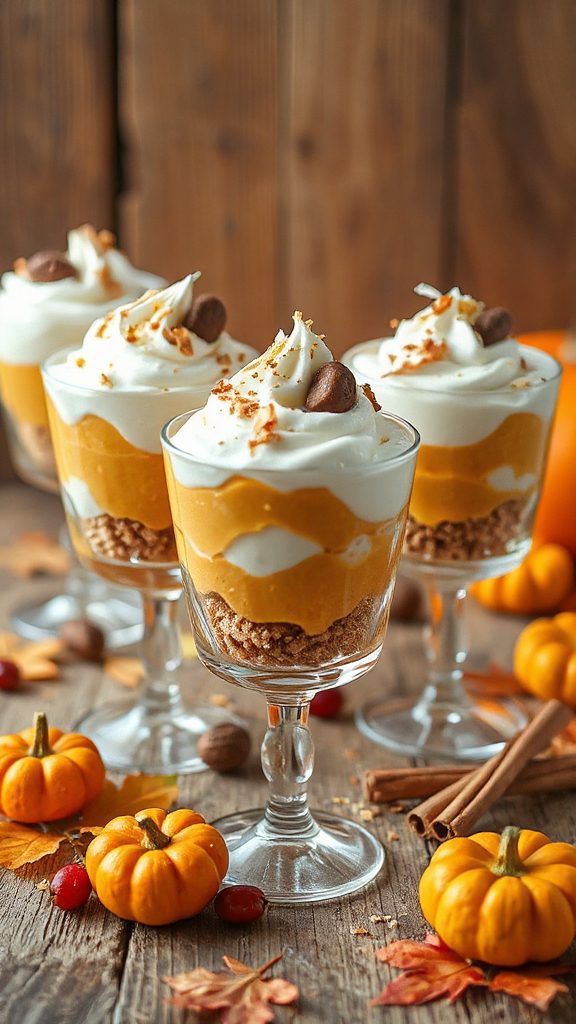 no bake pumpkin coconut parfait