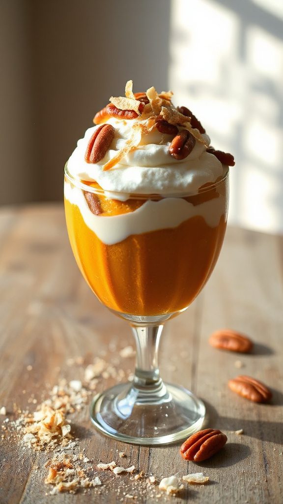 no bake pumpkin coconut parfait