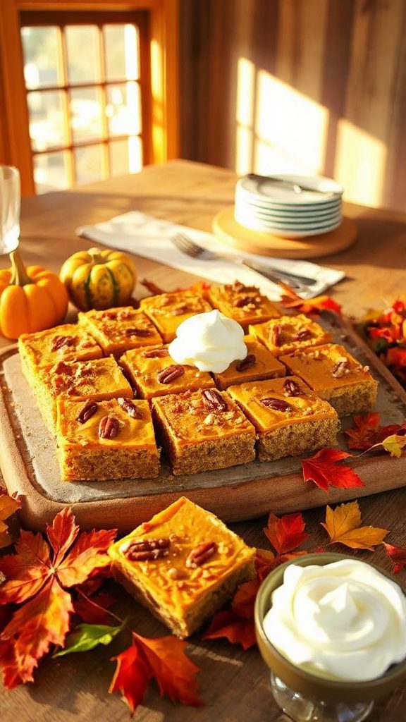 no bake pumpkin dessert bars