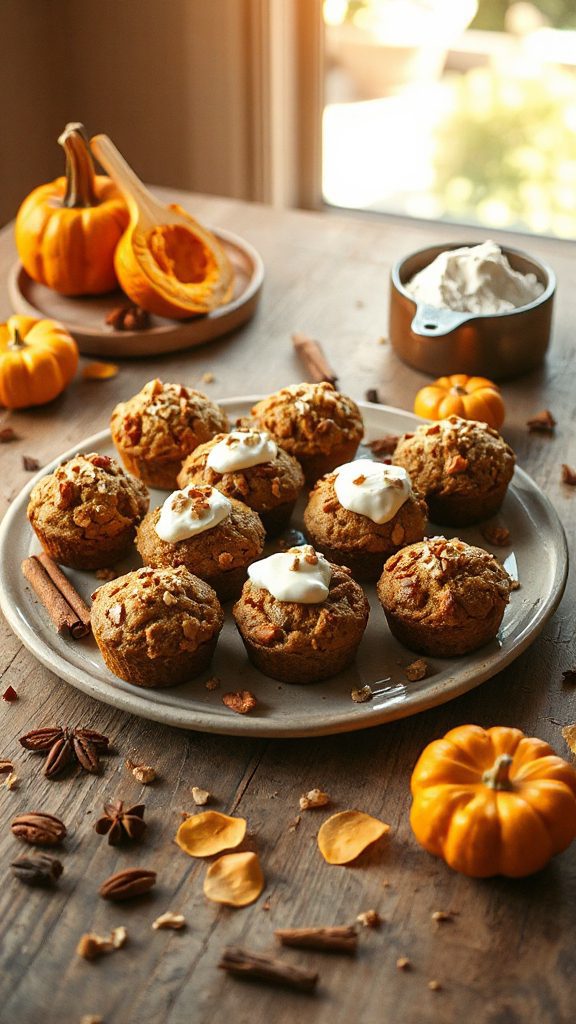 no bake pumpkin spice muffins