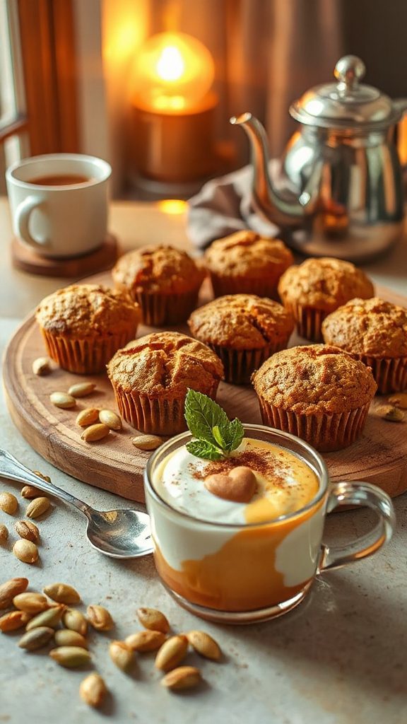 no bake pumpkin spice muffins