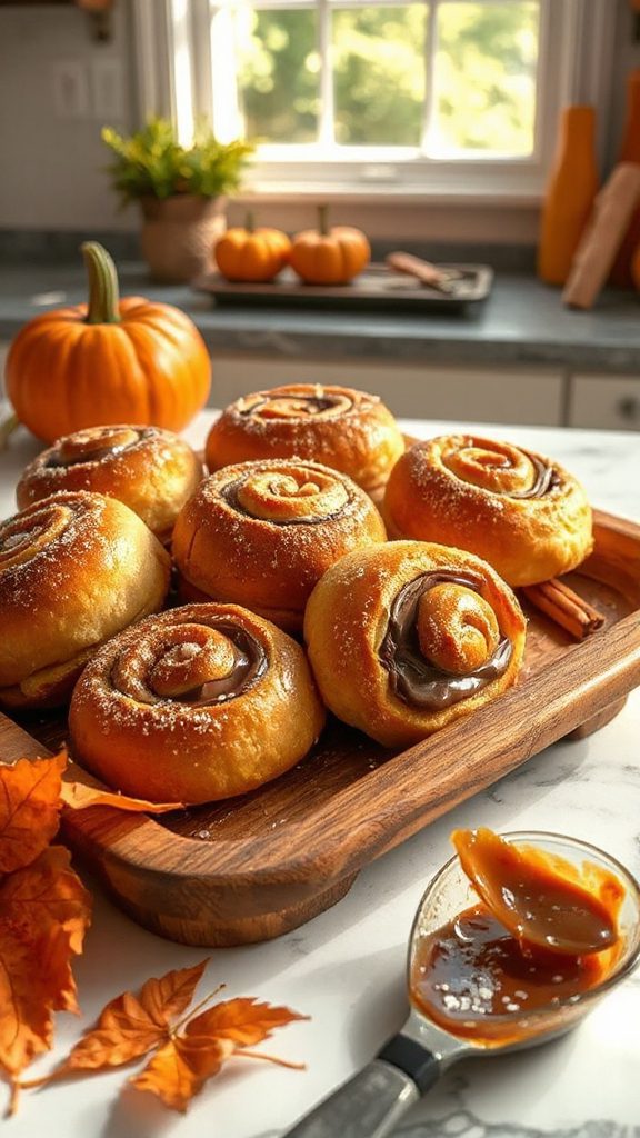 nutella pumpkin roll recipe
