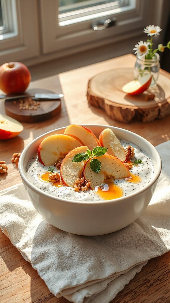 nutritious apple chia pudding