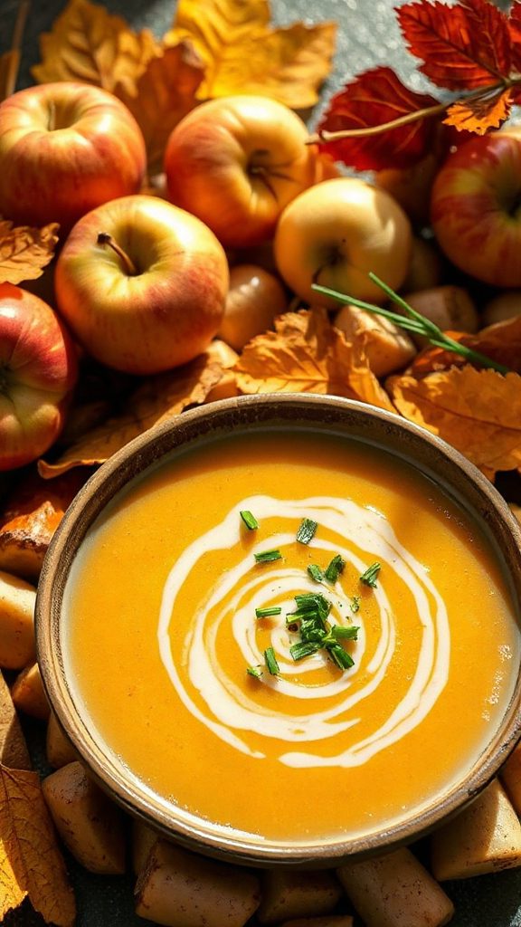 nutritious apple parsnip soup