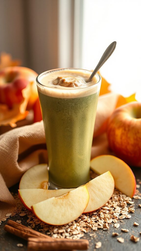 nutritious apple peanut smoothie