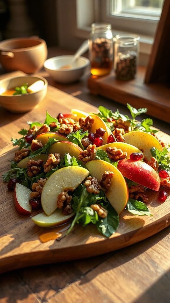 nutritious apple walnut salad