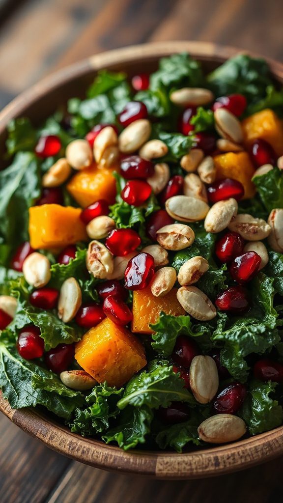 nutritious autumn kale salad