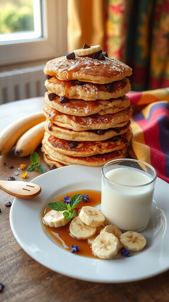 nutritious banana oatmeal pancakes