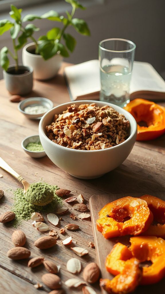 nutritious coconut almond granola